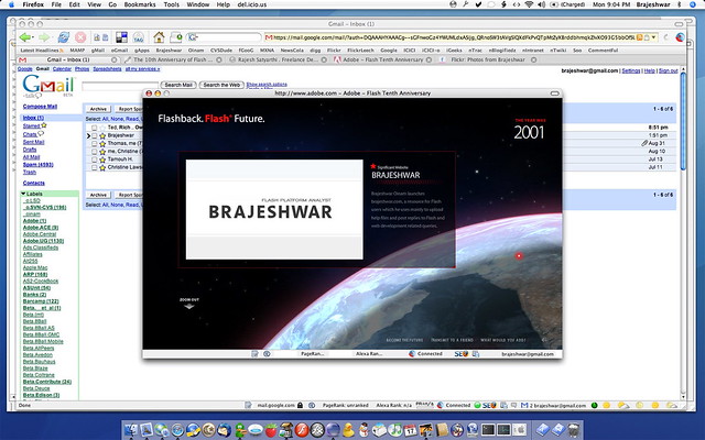 Brajeshwar on Flash Timeline - 10 years of Flash.