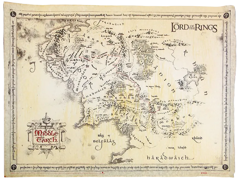 Map of Middle Earth