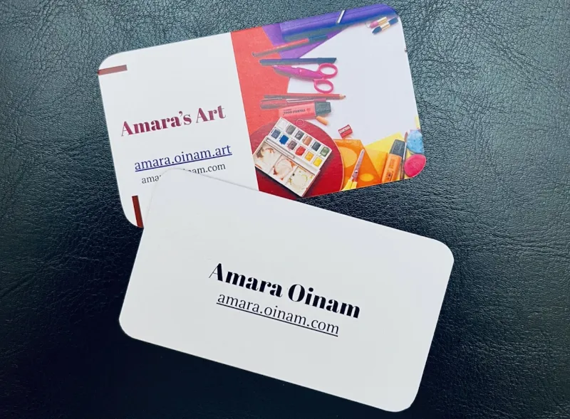 Amara’s Art Business Card